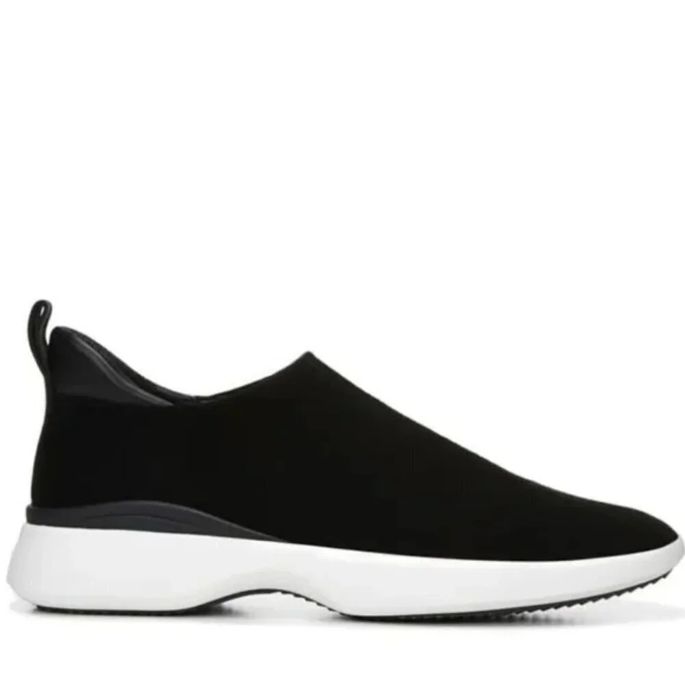 Via Spiga Laverno Black Suede Slip On Sneakers NIB